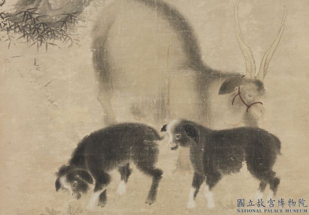 明宣宗畫三陽開泰圖　軸